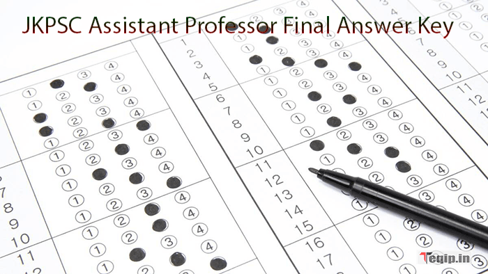 JKPSC Assistant Professor Final Answer Key