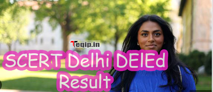 SCERT Delhi DElEd Result