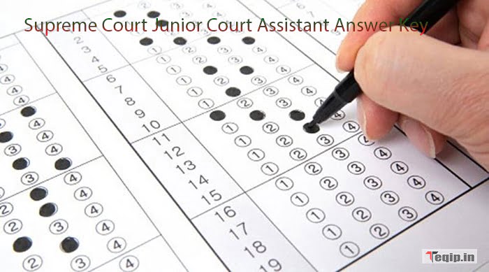 Supreme Court Junior Court Assistant Answer Key
