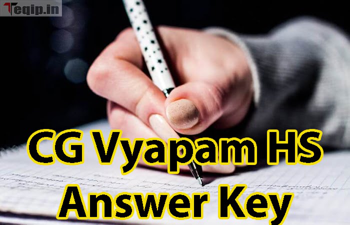 CG Vyapam HS Answer Key