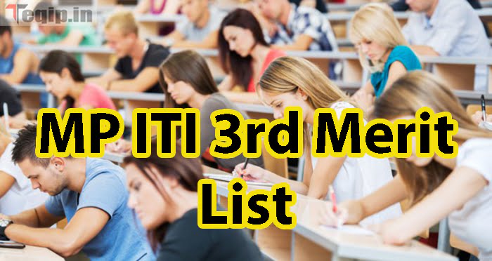 MP ITI 3rd Merit List