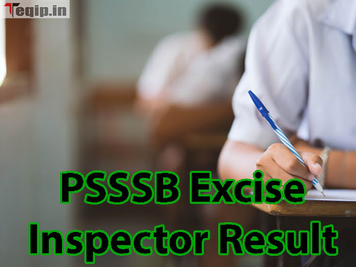 PSSSB Excise Inspector Result 