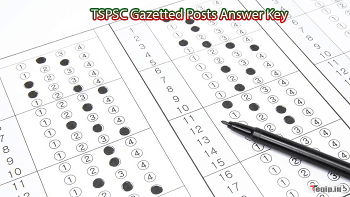 TSPSC Gazetted Posts Answer Key