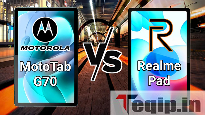 Moto Tab G70 LTE Review and comparison with Realme Pad