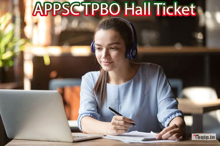 APPSC TPBO Hall Ticket