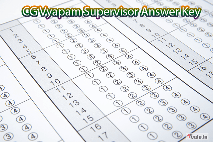 CG Vyapam Supervisor Answer Key