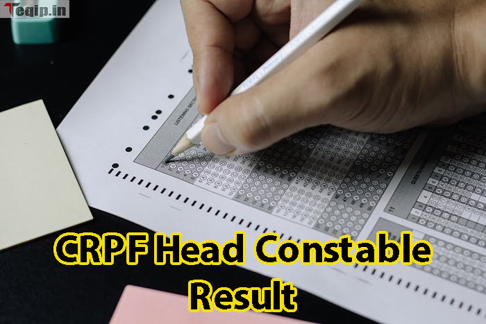 CRPF Head Constable Result