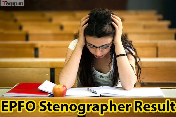 EPFO Stenographer Result