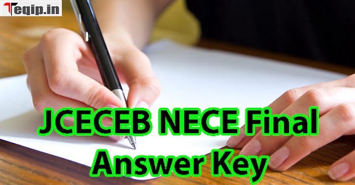 JCECEB NECE Final Answer Key