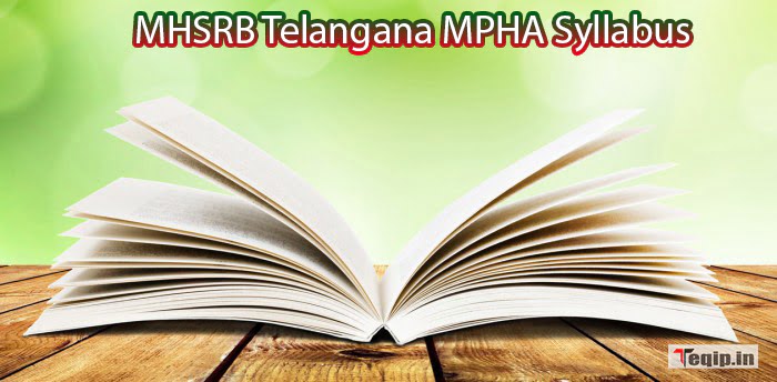 MHSRB Telangana MPHA Syllabus