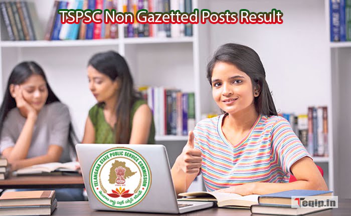 TSPSC Non Gazetted Posts Result