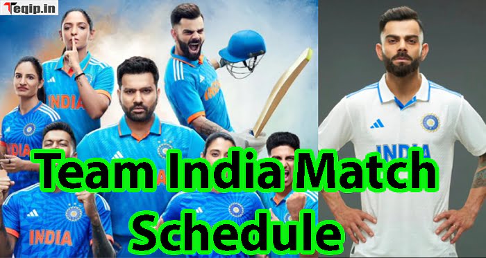 Team India Match Schedule