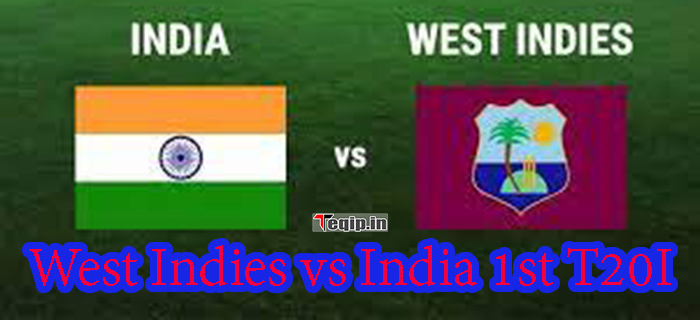 West Indies vs India,1st T20l