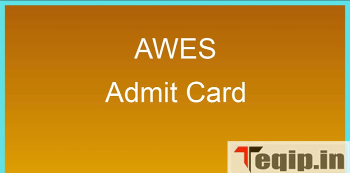 AWES Admit Card