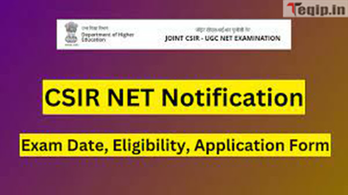 CSIR NET Notification 2024