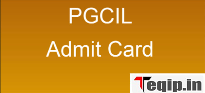 PGCIL Admit Card