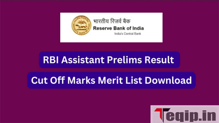 RBI Assistant Prelims Result