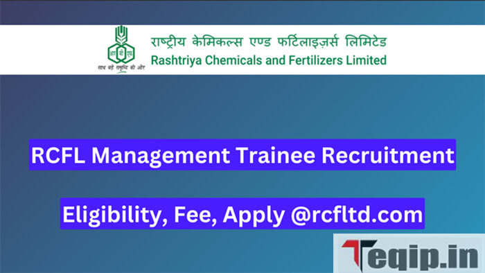 RCFL Management Trainee Recruitment