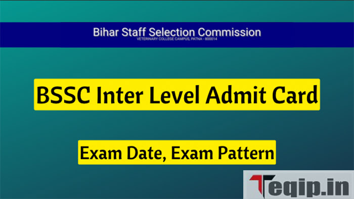 BSSC Inter Level Admit Card