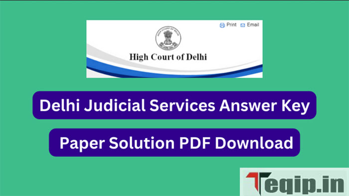 Delhi Judicial Services Answer Key