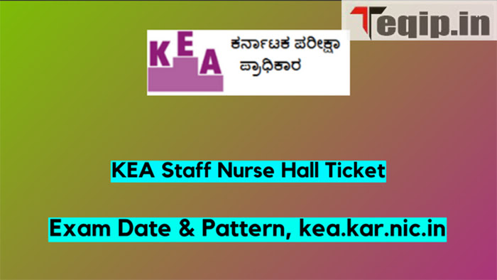 KEA Staff Nurse Hall Ticket