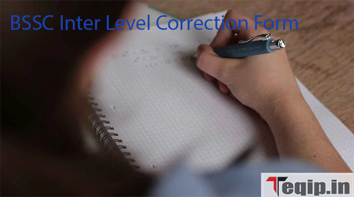 BSSC Inter Level Correction Form