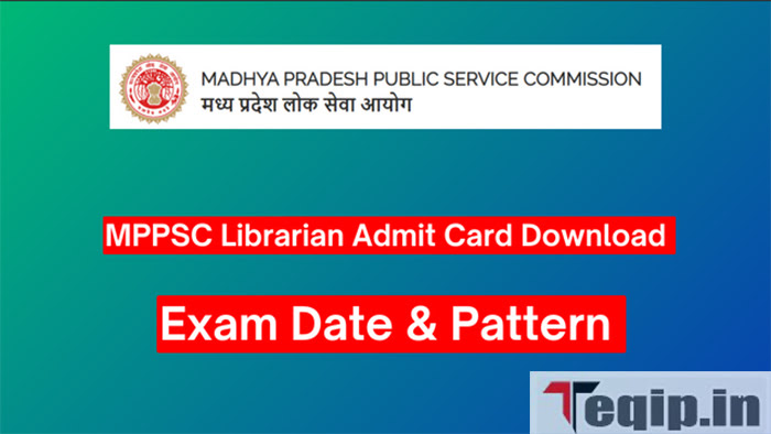 MPPSC Librarian Admit Card