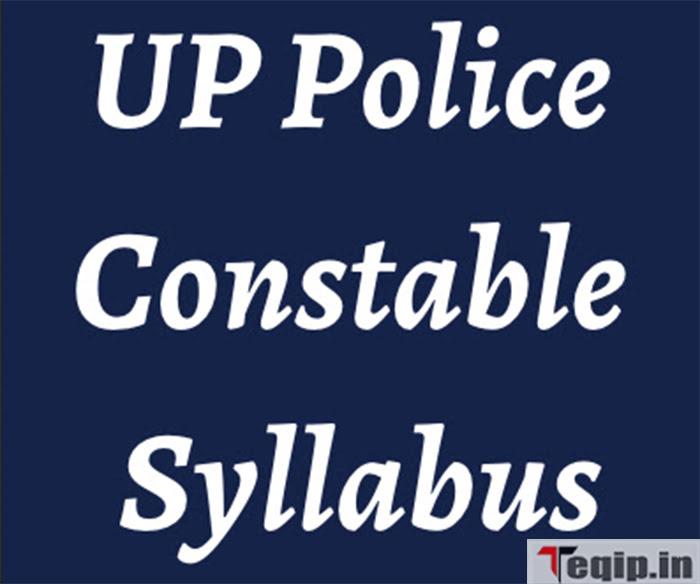 UP Police Constable Syllabus PDF