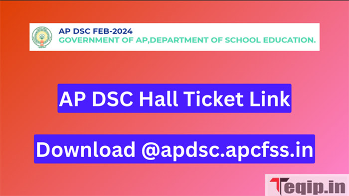 AP DSC Hall Ticket