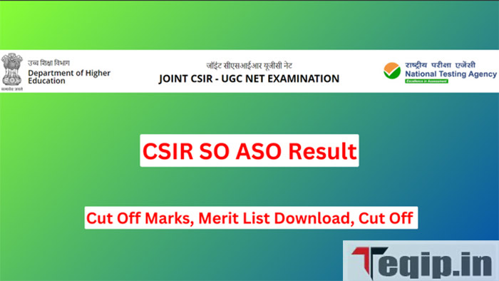 CSIR SO ASO Result