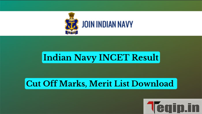 Indian Navy INCET Result
