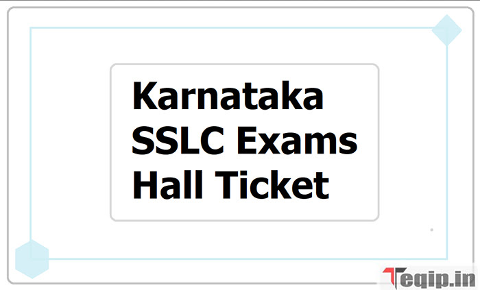 Karnataka SSLC Hall Ticket