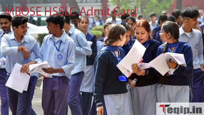 MBOSE HSSLC Admit Card