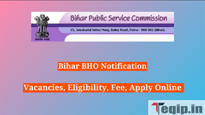 Bihar BHO Notification