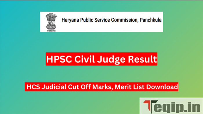 HPSC Civil Judge Result