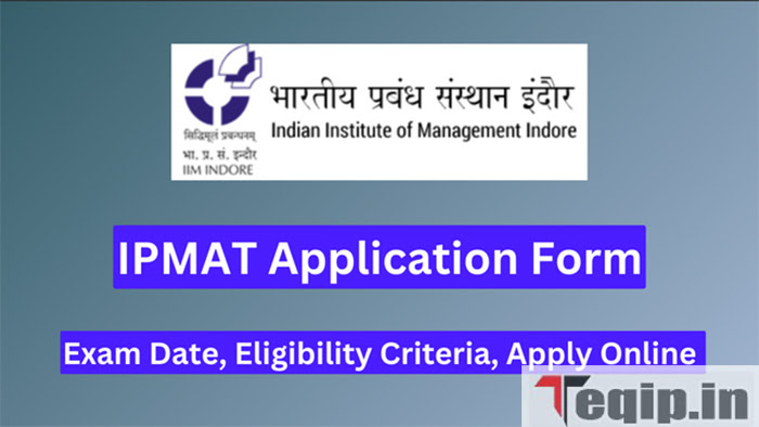 IPMAT Application Form