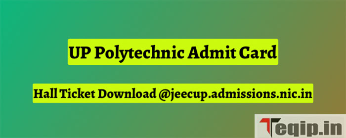 UP Polytechnic Admit Card