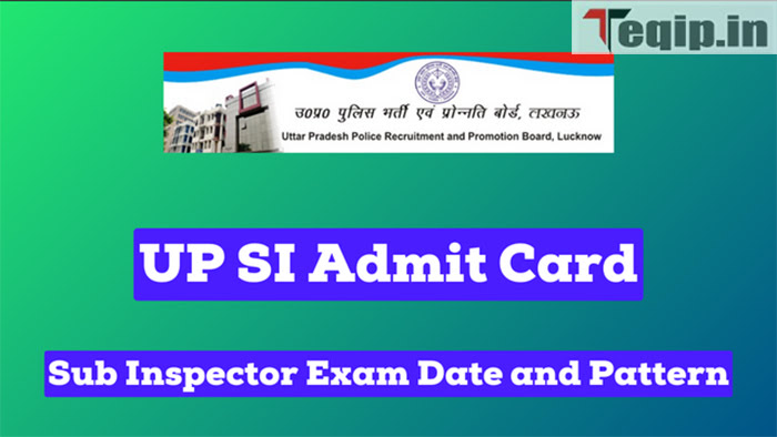 UP SI Admit Card