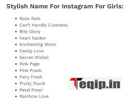 Attitude Instagram names for girls