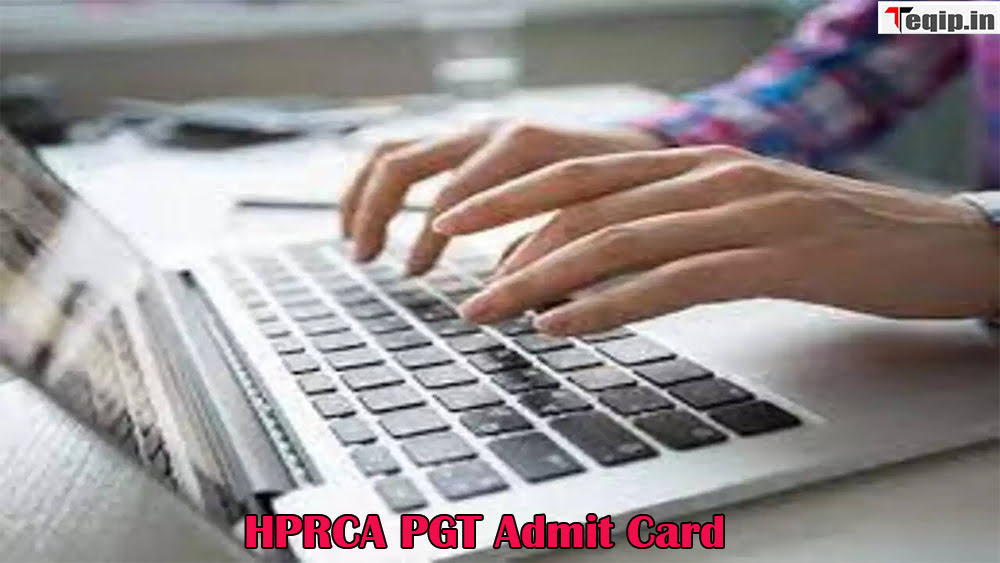 HPRCA PGT Admit Card