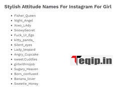 Instagram username