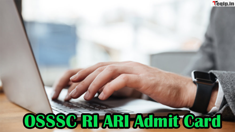 OSSSC RI ARI Admit Card