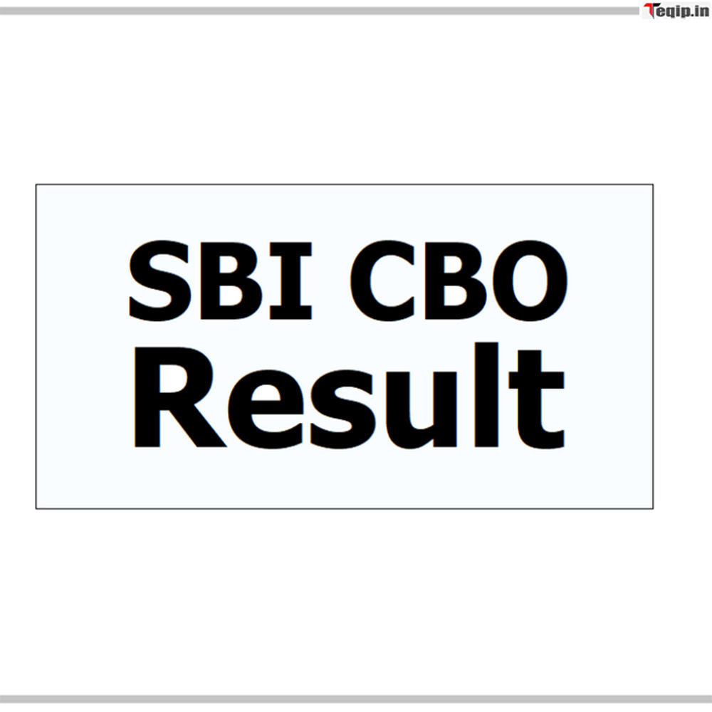SBI CBO Result