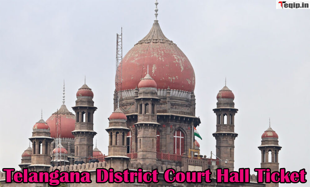 Telangana District Court Hall Ticket