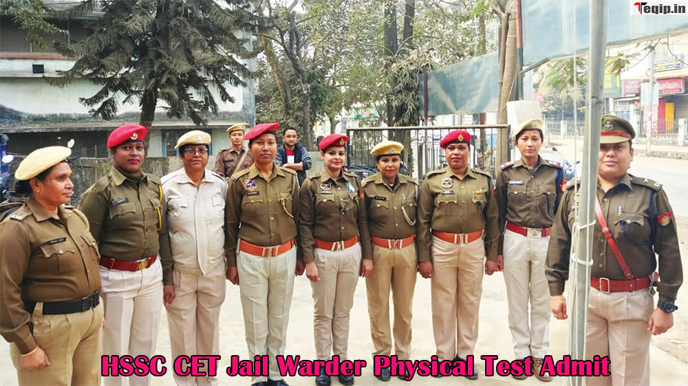 HSSC CET Jail Warder Physical Test Admit
