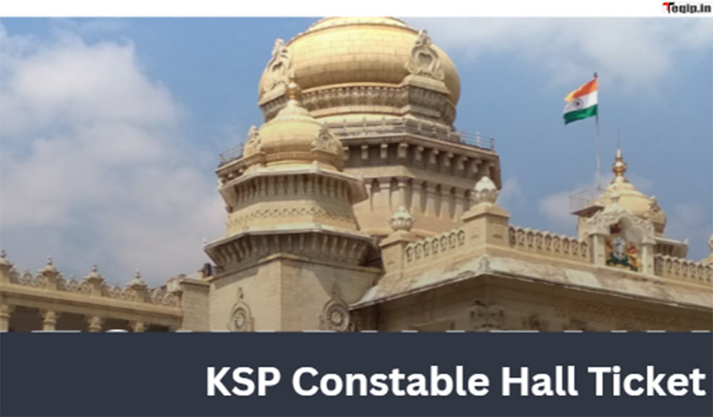KSP Constable Hall Ticket
