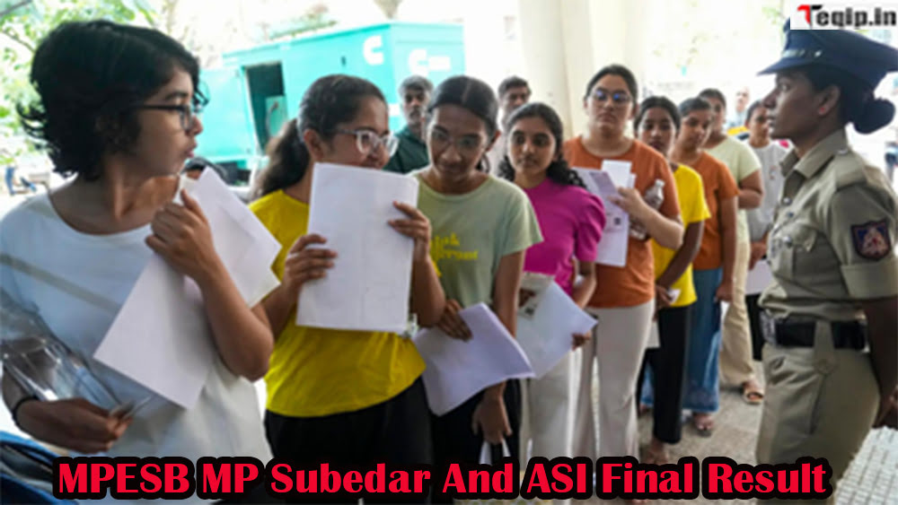 MPESB MP Subedar And ASI Final Result