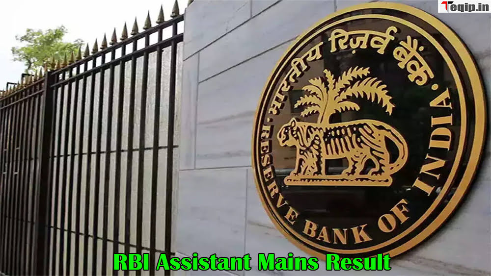 RBI Assistant Mains Result