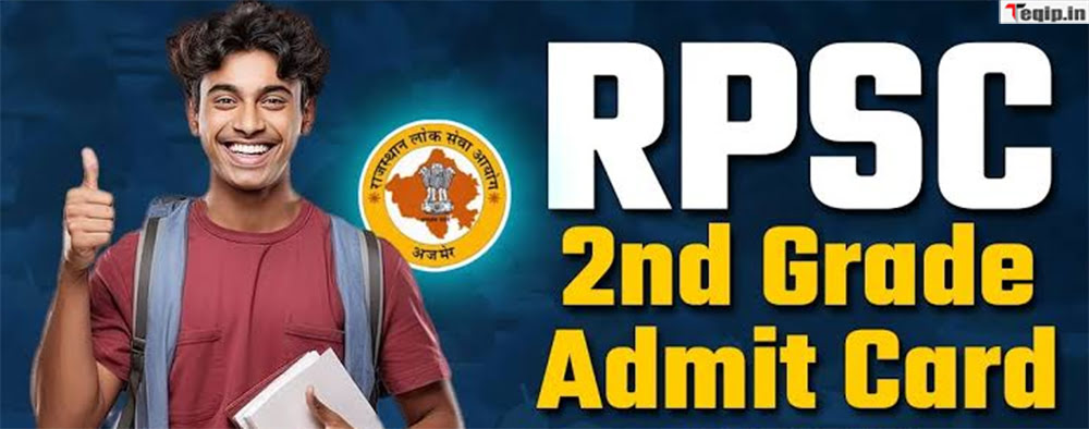 RPSC 2nd Grade Admit Card
