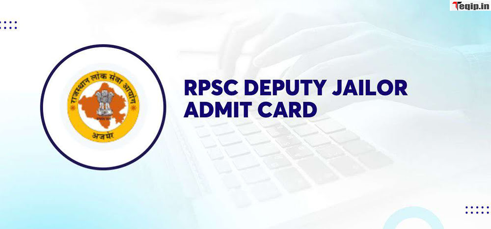 RPSC Deputy Jailor Admit Card